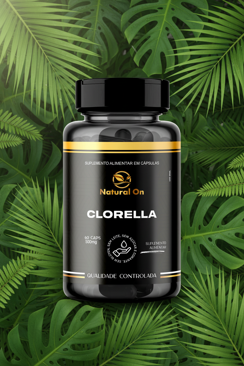 Clorella - Fundo Verde Natural